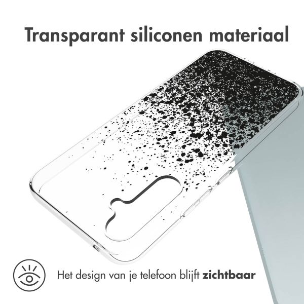 imoshion Design hoesje Samsung Galaxy A54 (5G) - Spetters - Zwart