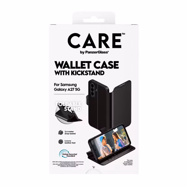 CARE by PanzerGlass Feature Wallet Case w. Kickstand Samsung Galaxy A27 (5G) - Black