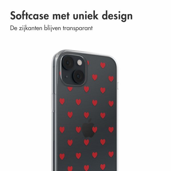 imoshion Design hoesje iPhone 14 - Red Hearts