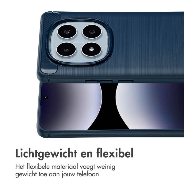 imoshion Brushed Backcover Xiaomi Redmi Note 14 Pro (4G) - Donkerblauw