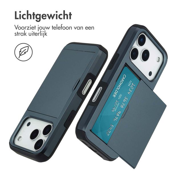 imoshion Backcover met pasjeshouder Apple iPhone 17 Pro - Donkerblauw