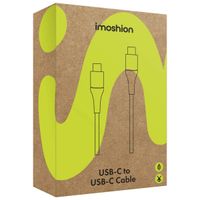 imoshion Braided USB-C naar USB-C kabel - 2 meter - Donkerblauw