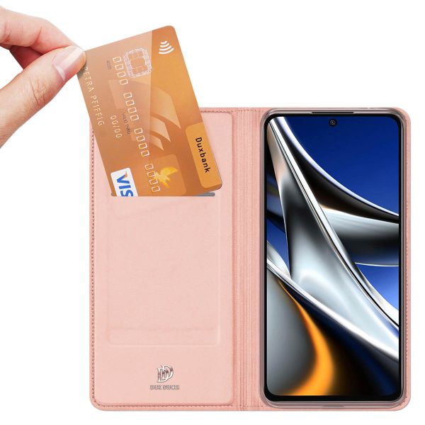 Dux Ducis Slim Softcase Bookcase Xiaomi Poco X4 Pro 5G - Rose Goud