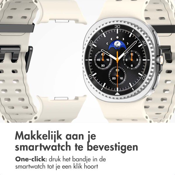 imoshion Ocean Siliconenband Samsung Galaxy Watch 8 (40/44mm) / Classic (46mm) - Sterrenlicht