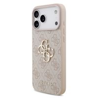 Guess 4G Metal Logo Backcover Apple iPhone 17 Pro - Roze