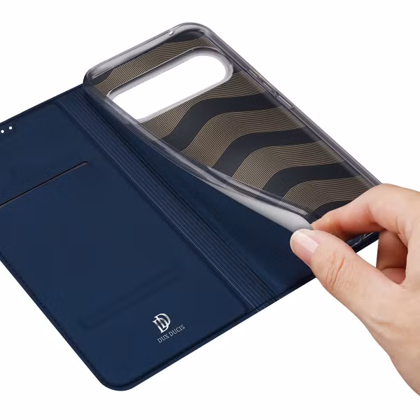 Dux Ducis Slim Softcase Bookcase Google Pixel 9 Pro XL - Donkerblauw