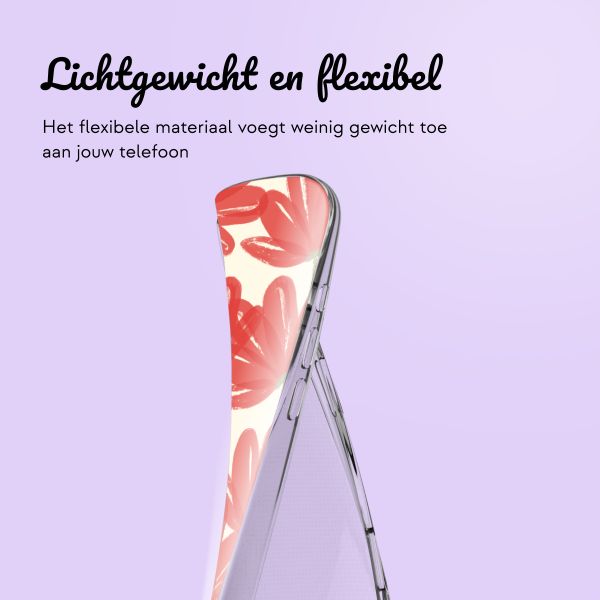 Hoesje met eigen foto en/of tekst Apple iPhone 16 - Bloemen
