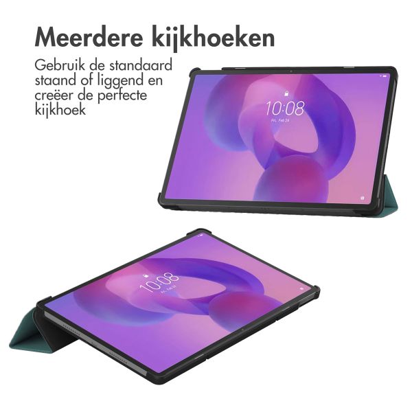 imoshion Trifold Bookcase Lenovo Idea Tab Pro - Donkergroen
