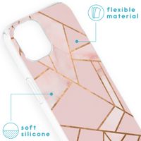 imoshion Design hoesje iPhone 13 - Grafisch Koper / Roze