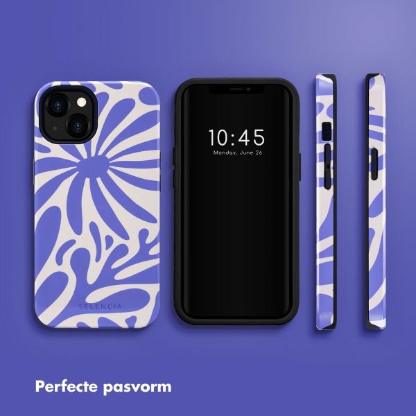 Selencia Vivid Backcover Apple iPhone 13 - Modern Bloom Sapphire Blue