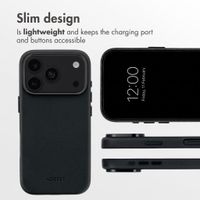 Accezz Leather Case with MagSafe Apple iPhone 18 Pro Max / 17 Pro Max - Onyx Black