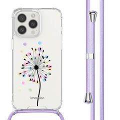 imoshion Design hoesje met koord Apple iPhone 15 Pro Max - Sandstone Dandelion