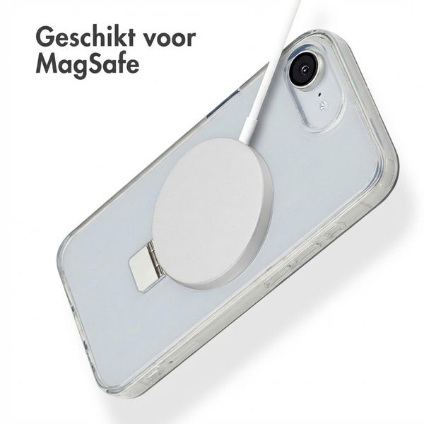 Accezz Ring Stand Backcover met MagSafe Apple iPhone 17e / 16e - Transparant