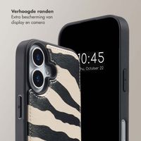 Selencia Nova Telefoonhoes met Koord en Pashouder Apple iPhone 17 - Zazzy Zebra