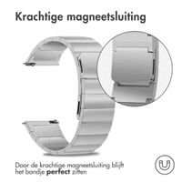 Selencia Stalen magnetisch bandje  - Universeel 22 mm aansluiting - Zilver