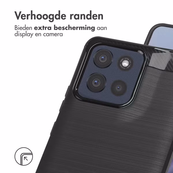 imoshion Brushed Backcover Motorola Moto G86 - Zwart