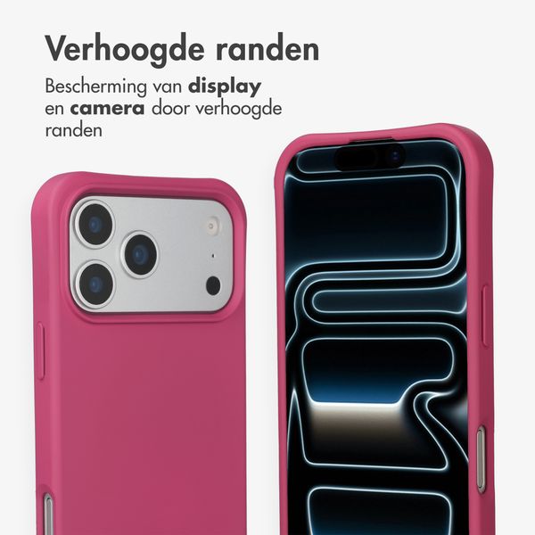 imoshion Color Backcover met afneembaar koord met MagSafe Apple iPhone 17 Pro - Raspberry