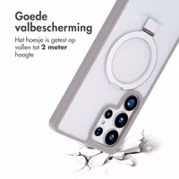 Accezz Ring Stand Backcover met MagSafe Samsung Galaxy S25 Ultra - Grijs