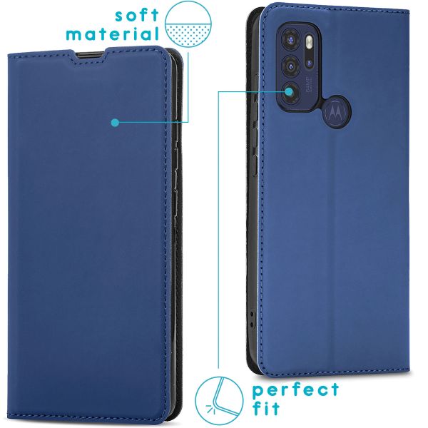 imoshion Slim Folio Bookcase Motorola Moto G60s - Donkerblauw