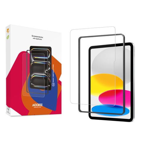 Accezz Glass Screen Protector + Applicator Apple iPad 11 (2025) 11 inch A16 / iPad 10 (2022) 10.9 inch