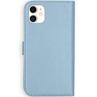 Selencia Echt Lederen Bookcase Apple iPhone 11 - Lichtblauw