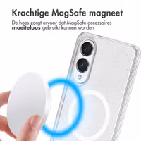 imoshion Sparkle Backcover met MagSafe Samsung Galaxy S25 Edge - Transparant