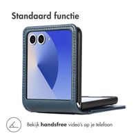 imoshion Luxe Bookcase Samsung Galaxy Z Flip 7 - Donkerblauw