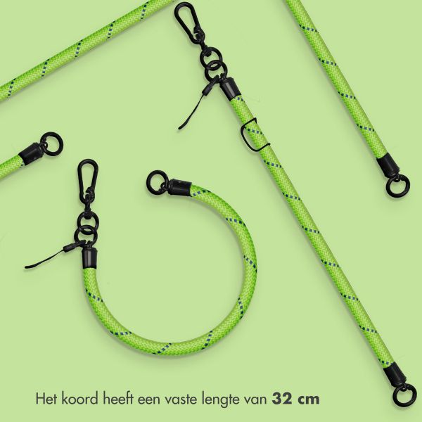 imoshion Universeel polsbandje one size - 10 mm dik - Neongroen / Blauw