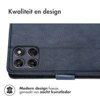 imoshion Luxe Bookcase Motorola Moto G77 - Donkerblauw