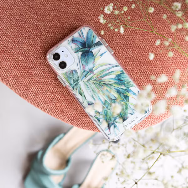 Selencia Zarya Fashion Extra Beschermende Backcover Apple iPhone 13 Pro Max - Green Jungle Leaves