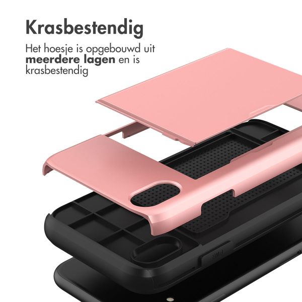 imoshion Backcover met pasjeshouder iPhone Xr - Rosé Goud