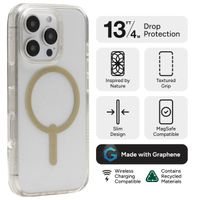 ZAGG Milan Snap Case met MagSafe Apple iPhone 16 Pro - Gold Glitter