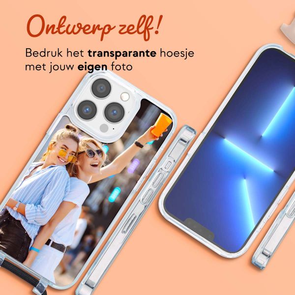 Ontwerp je eigen MagSafe Backcover met afneembaar koord Apple iPhone 13 Pro Max - Transparant