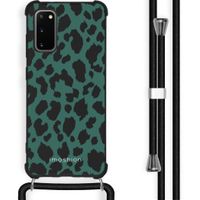 imoshion Design hoesje met koord Samsung Galaxy S20 Plus - Luipaard - Groen / Zwart