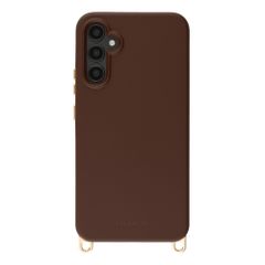 Selencia Rivièra MagSafe Backcover met afneembare haakjes Samsung Galaxy A34 (5G) - Choco Brown
