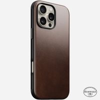 Nomad Modern Horween Leather Case iPhone 16 Pro Max - Rustic Brown