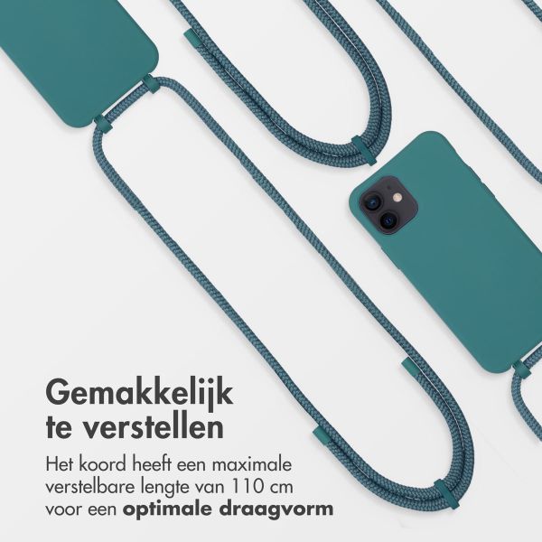 imoshion Color Backcover met afneembaar koord MagSafe Apple iPhone 12 (Pro) - Donkergroen