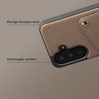 Selencia Riva Backcover met Pashouder Samsung Galaxy A37 (5G) - Mocha Brown