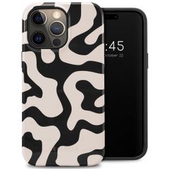 Selencia Vivid Backcover iPhone 14 Pro Max - Art Wave Black