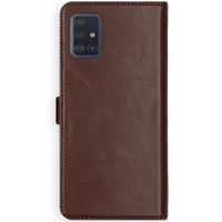Selencia Echt Leren Bookcase Samsung Galaxy A51 - Bruin