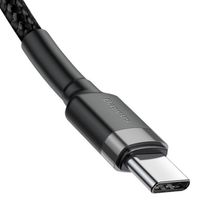 Baseus Cafule Series USB-C naar USB-C snellaadkabel - 60 Watt - 2 meter - Zwart