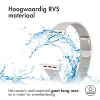 imoshion Milanees vouwbandje Apple Watch Series 1 t/m 9 / SE (38/40/41 mm) | Series 10 / 11 (42 mm) - Starlight