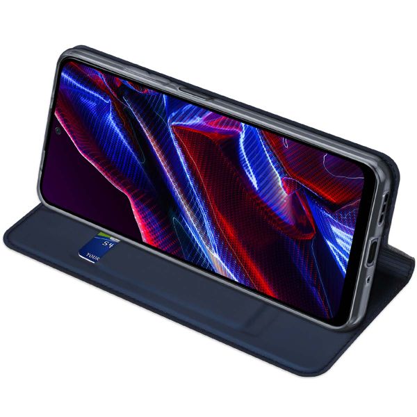 Dux Ducis Slim Softcase Bookcase Xiaomi Redmi Note 12 / Xiaomi Poco X5 5G - Donkerblauw