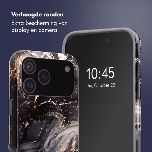 Selencia Vivid Backcover met MagSafe Apple iPhone 17 Pro Max - Chic Marble Black