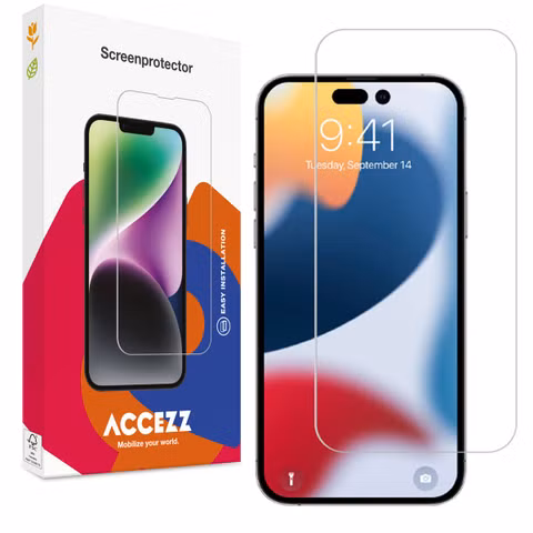 Accezz Gehard Glas Screenprotector Apple iPhone 14 Pro Max