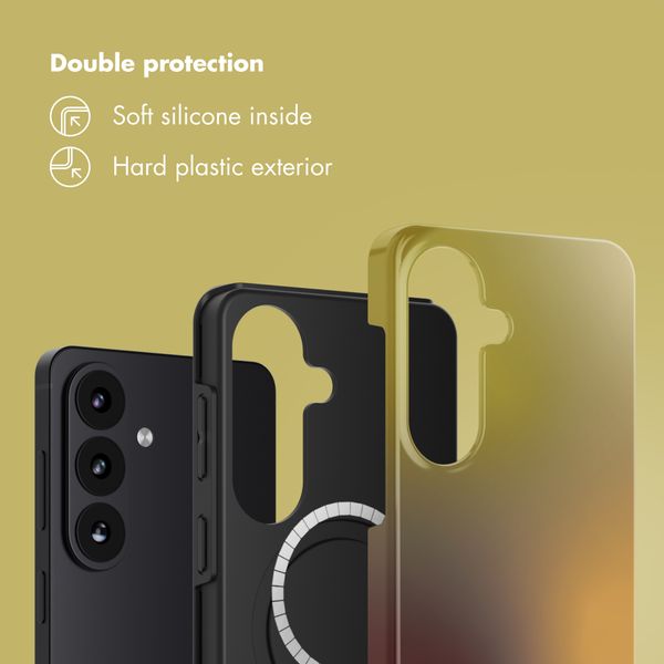 Selencia Vivid Back Cover with MagSafe Samsung Galaxy S26 - Gradient Olive Dust