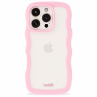 Holdit Wavy Case iPhone 16 Pro Max - Pink / Transparent