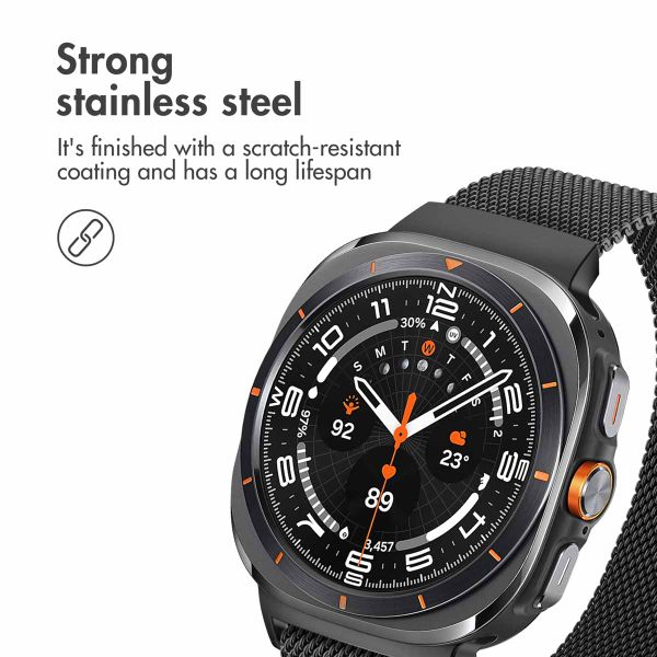 imoshion Milanese magnetic band Samsung Galaxy Watch Ultra 2 (2026) / Ultra (2024/2025) - Black