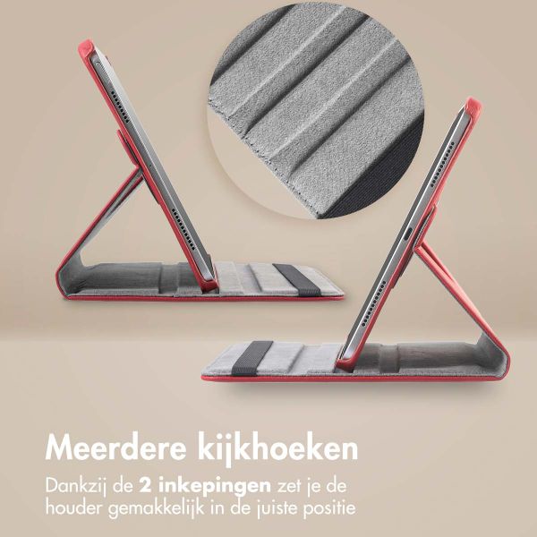 imoshion 360° draaibare Bookcase Samsung Galaxy Tab A11 Plus / A9 Plus - Donkerrood