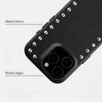 Selencia Studs Back Cover with MagSafe Apple iPhone 16 Pro - Velvet Black